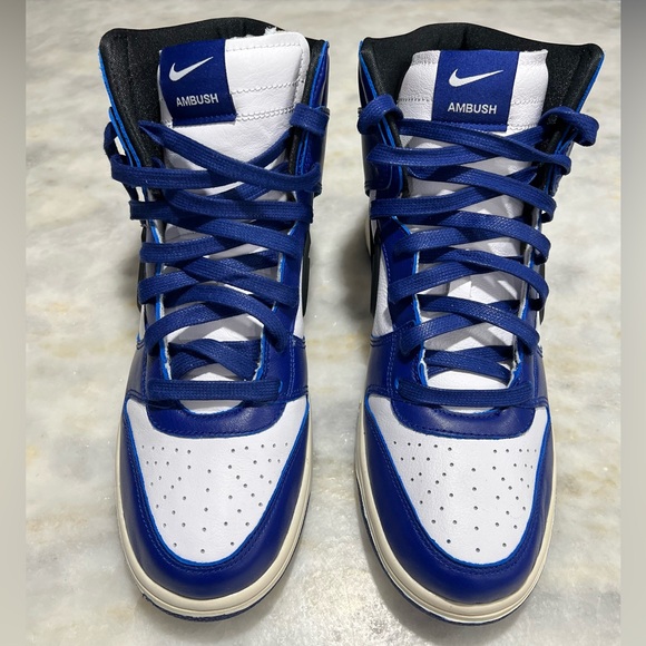 Nike Dunk High AMBUSH Deep Royal SIZE 10 - Picture 8 of 16